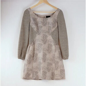 Rachel Comey Long Sleeve Silk/Linen Mini Dress